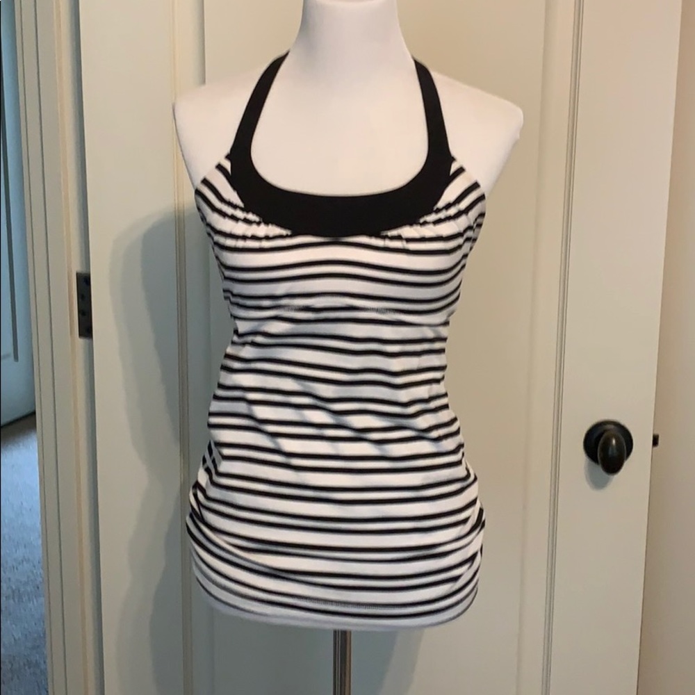 Stripped lululemon workout tank size 6